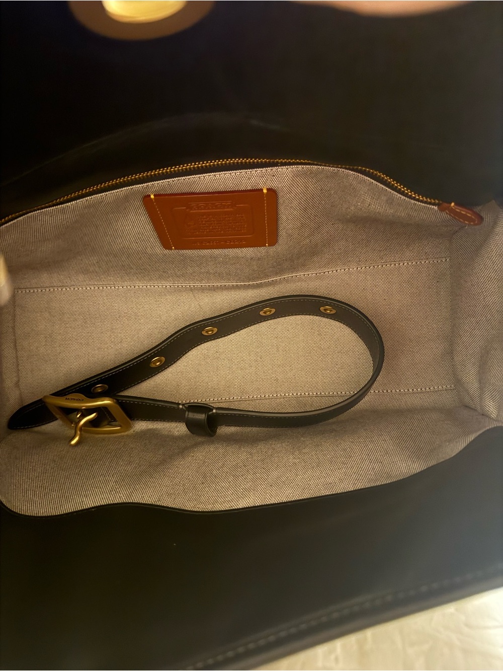 Coach Turnlock Haversack Leather Shoulder Bag - Picture 3 of 6